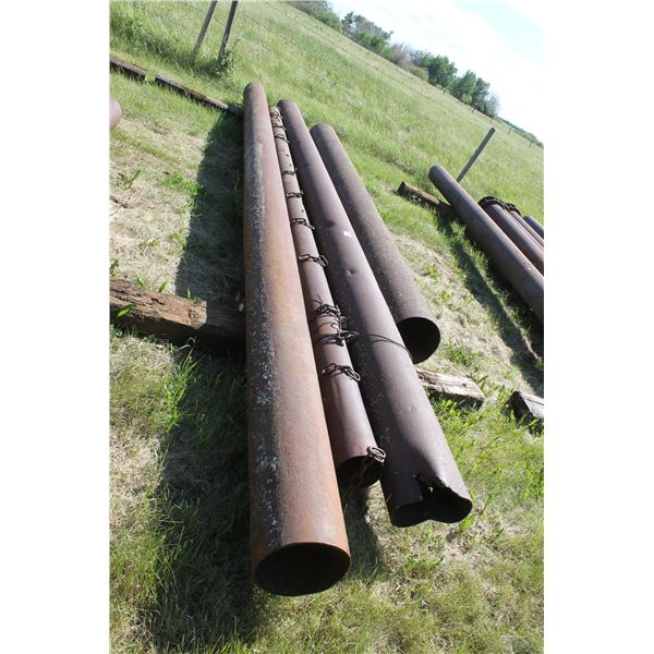 (4) MISCELLANEOUS PIPE:  6.5"; 10.50"; 12" X 13-20’; VARIOUS LENGTHS