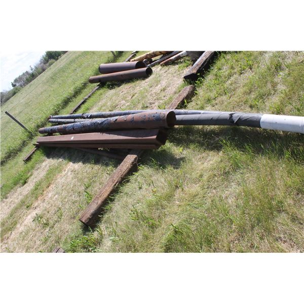 MISC. PIPE; SQUARE 6" X 6" HEAVY WALL TUBING; ANGLE IRON