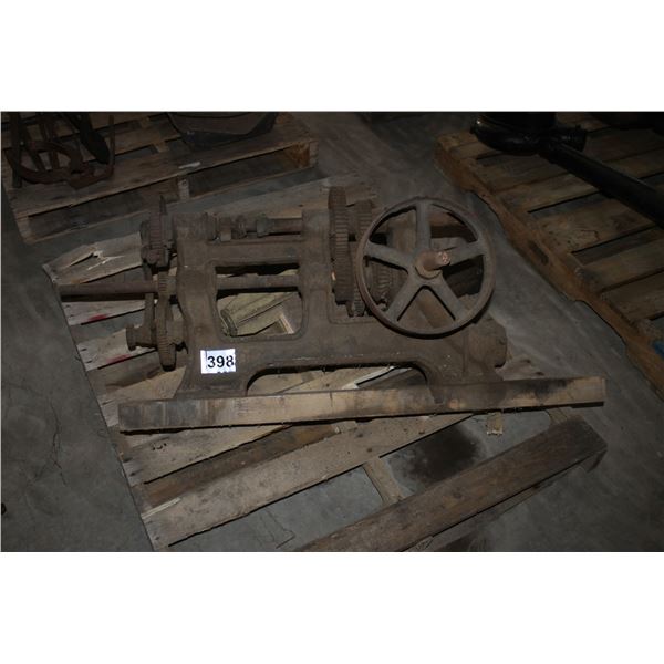 ANTIQUE WALL MOUNTED DRILL