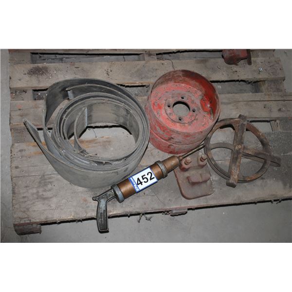 OIL GUN; PULLEYS; BELT