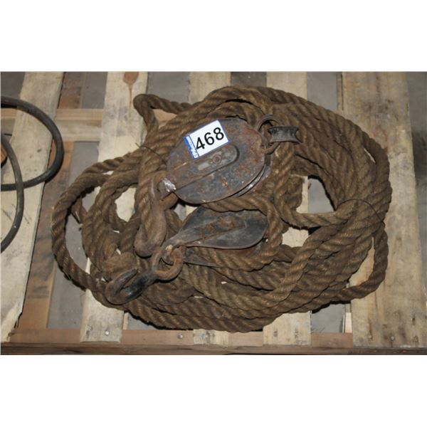 ROPE BLOCK & TACKLE