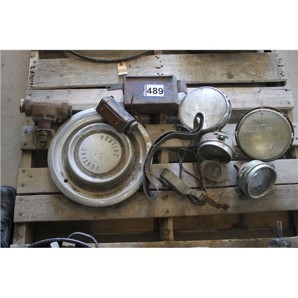 ANTIQUE VEHICLE LIGHTS; SPEEDOMETERS