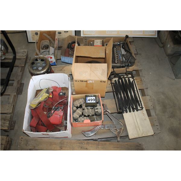 MODEL A PARTS; BABY MOON HUBCAPS; ANTIQUE CAR LUGGAGE RACK;