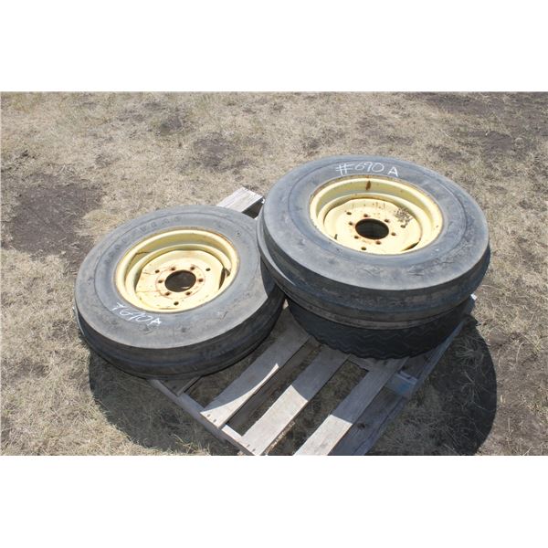 (2) 7.50 X 15 TIRES & RIMS