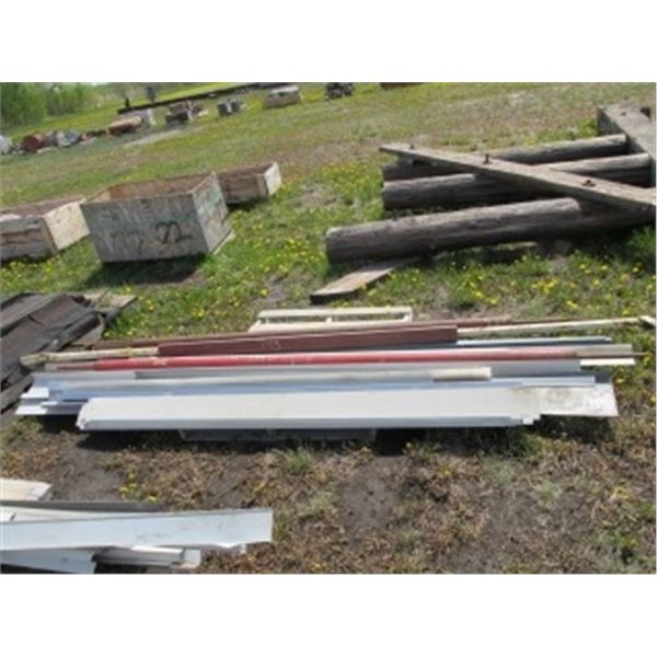 (3) 1" X 9' STEEL SHAFT; MISCELLANEOUS TIN.