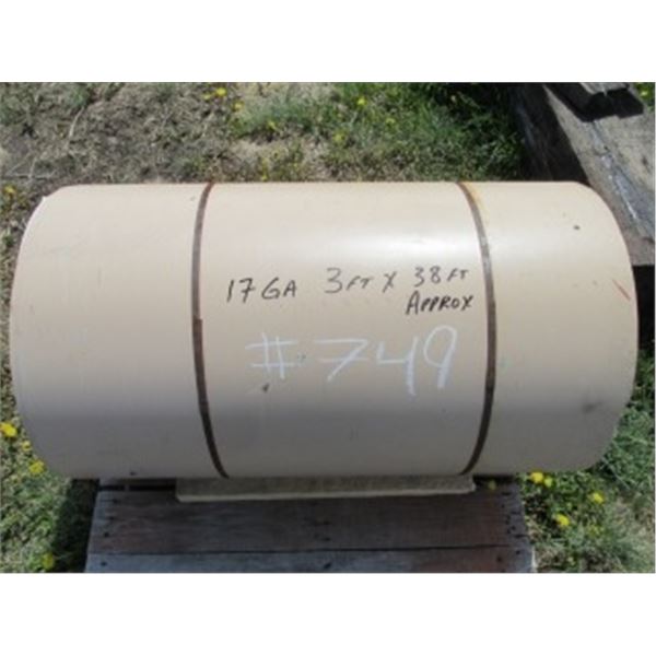 3' X APPROX 28' - 17 GAUGE SHEETING