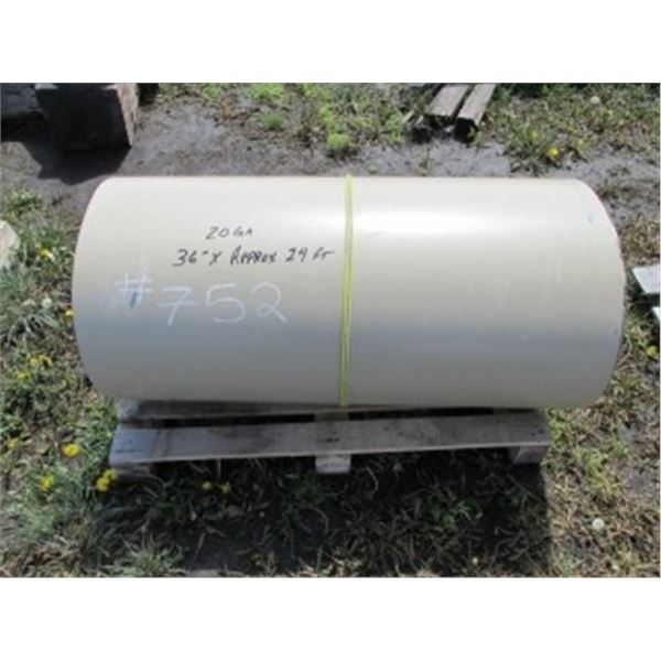 3' X APPROX 24' -  20 GAUGE SHEETING
