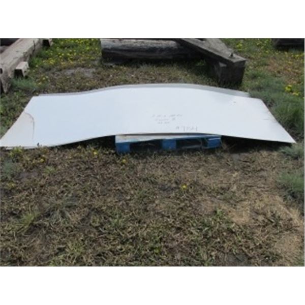 (2) 3' X 10' X 23 GAUGE STEEL; (2) 3' X 10' X 14 GAUGE SCREENS