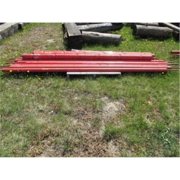 7 ROLLERS. (3) 5" X 9'.; (6) 3" X 10'