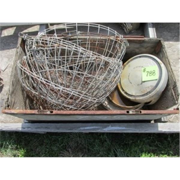 FORD HUB CAPS; SHOP LIGHT BASKETS