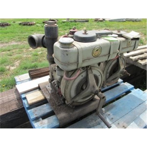 AVCO WYOMING DIESEL MODEL W21 PUMP ENGINE C/W 3" WATER PUMP (NON RUNNER)