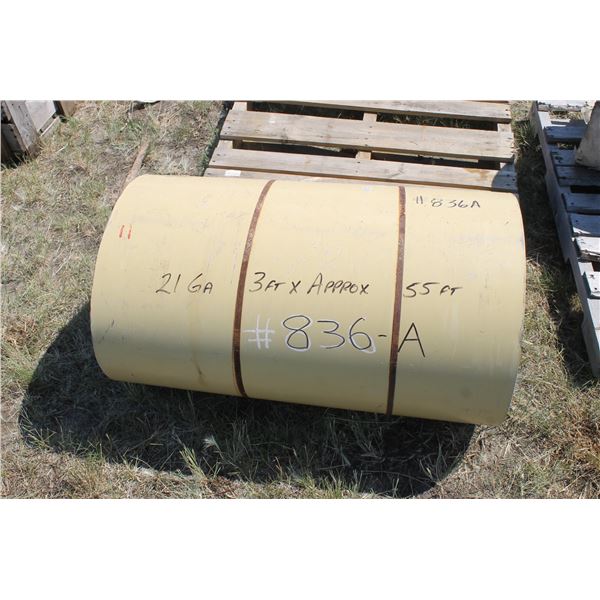 3' X APPROX 55' X 21 GUAGE METAL SHEETING