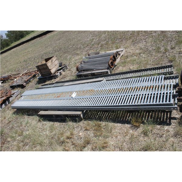 (6) 12' GALVANIZED NON SLIP GRATING