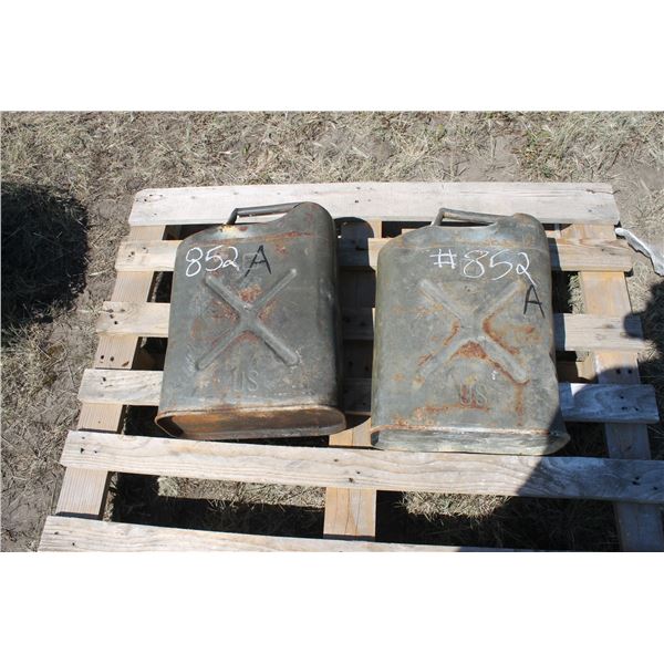 (2) METAL JERRY CANS