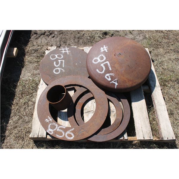 1" STEEL PLATE; VACUUM TANK LID 2' IN DIAMETER