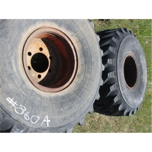 2 SUPERTERRA TIRES C/W RIMS 46 X 24-16R