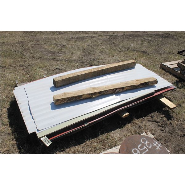 APPROX. 75 SHEETS  19 GUAGE TIN (4' X 8';  44" X 6')