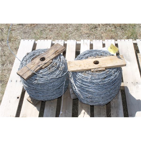 2 ROLLS BARB WIRE