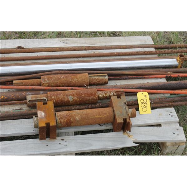 (2) 1" X 10' SHAFT; (1) 1" X 5' SHAFT; (1) 2" X 6' SHAFT; (3) 3" X 9" SHAFT