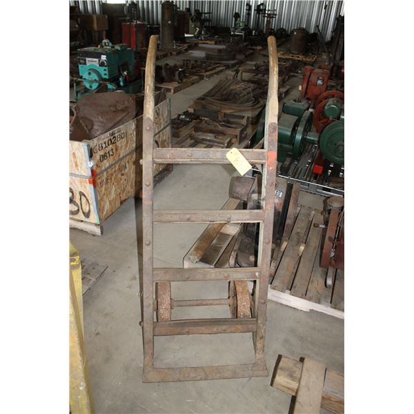 ANTIQUE HAND TRUCK WHEELER