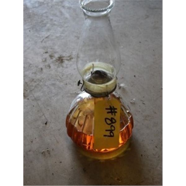 HURRICANE LAMP GLASS C/W CHIMNEY