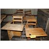 Image 1 : 4 OLD WOOD SCHOOL DESKS