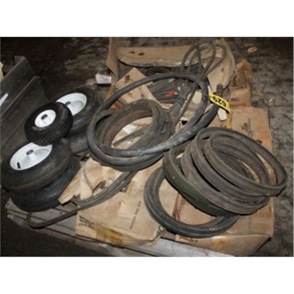 Assorted V-Belts, (4) 4.00/4.80 x 8 c/w Rims