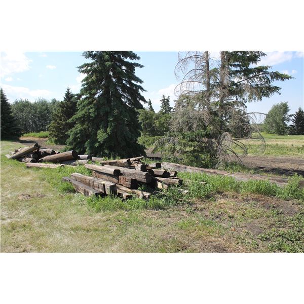 3 - LARGE PILES OF TIMBERS/POLES