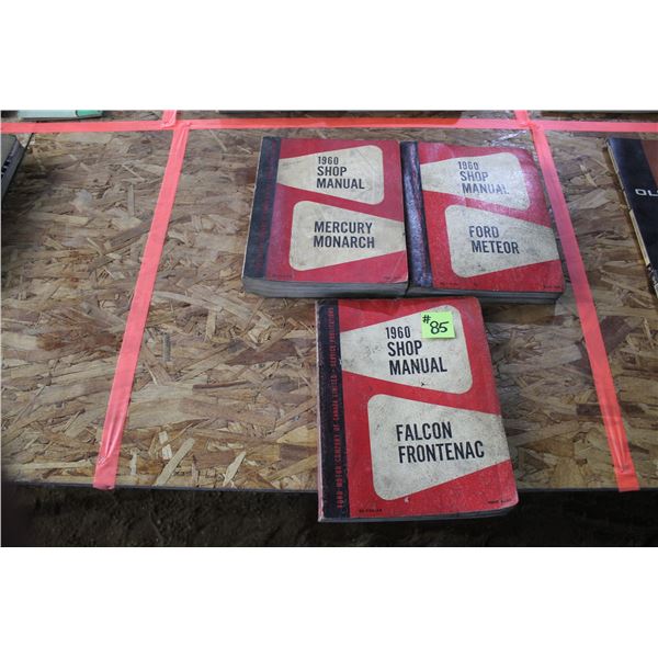 FORD 1960 MONARCH, METOEOR, FALCON, FRONTENAC SHOP MANUAL