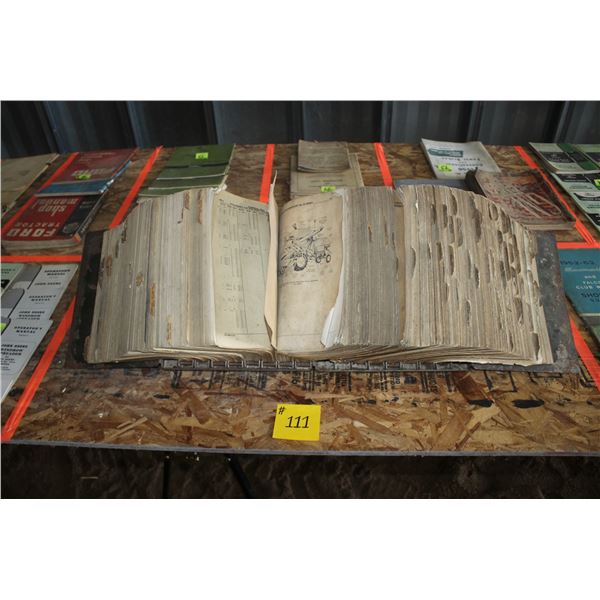 JOHN DEERE PARTS COUNTER PARTS CATALOG.  COMPLETE LISTING A-Z.  APPROX. 40 DIFFERENT MACHINES.  NOT 