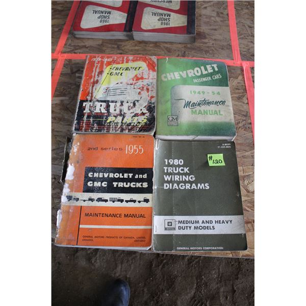 GENERAL MOTORS 1939-53 CHEV GMC TRUCK PARTS, 1949-54 CHEV CAR MAINTENANCE, 1955 CHEV/GMC TRUCK, 1980