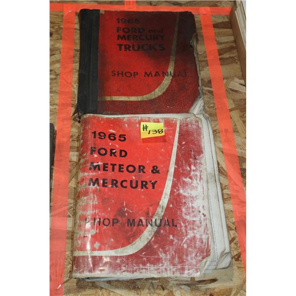 FORD, MERCURY, METEOR SHOP MANUALS