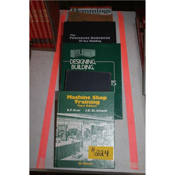 ASSORTED BOOKS-ARC WELDING-MACHINE SHOP TRAINING