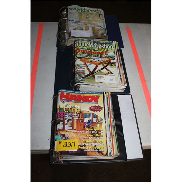 HANDYMAN-HOME WORKSHOP-WORKBENCH BINDERS