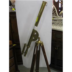 BRASS TELESCOPE WITH TRIPOD