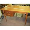 Image 1 : TEAK DESK WITH SLIDING DRAWERS
