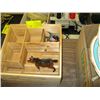 Image 3 : 4 BOXES OF MISC. SMALL COLLECTABLES, POTTERY MUGS, PLATES, GLASSES, ETC.