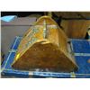 Image 2 : WOODEN COAL SKUTTLE WITH ORIGINAL BRASS HARDWARE