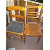 Image 1 : 2 WOOD FRAMED CHAIRS