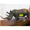 Image 2 : LG. WOODEN RHINOCEROS, HAD BROKEN EARS & BROKEN NECK AT ONE POINT