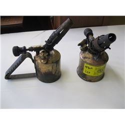 PAIR OF BRASS TORCHES