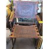 Image 1 : HEAVY LEATHER ROCKING CHAIR