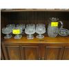 Image 1 : CRYSTAL DESSERT GLASSES, CRYSTAL PITCHER, ASHTRAYS, ETC.