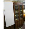 Image 1 : GLASS DOORED DISPLAY CABINET WITH 2 LOWER CABINETS