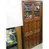 Image 1 : MATCHING GLASS DOORED CABINET WITH DROP DOWN BAR FRONT