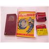 Image 1 : MISC. OSKOMA TIN, THE STORY OF TED KENNEDY, HOCKEY PLAYER WITH PIN & STICK, & A SMALL POCKET DICTION