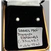 Image 1 : LADIES 14KT DIAMOND EARRINGS (.33 CTS X 2 = .66 TCW)