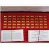 Image 2 : WORLD'S GREATEST PERFORMANCE CARDS, GOLD PLATED SILVER 2.7 GR. BARS. 50 BARS IN CASE WITH THE CARDS