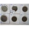 Image 1 : 6 COLLECTOR COINS, 4 PENNIES, A BRITISH COLUMBIA BC DOLLAR & A GREAT BRITAIN 2 SHILLINGS
