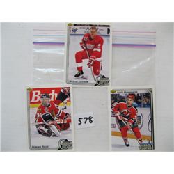 2 ROOKIE CARDS, NICKLAS LINDSTROM, ETC.